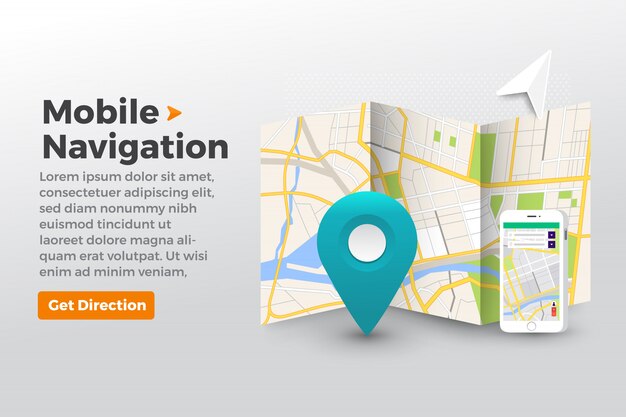 Concept De Navigateur De Localisation