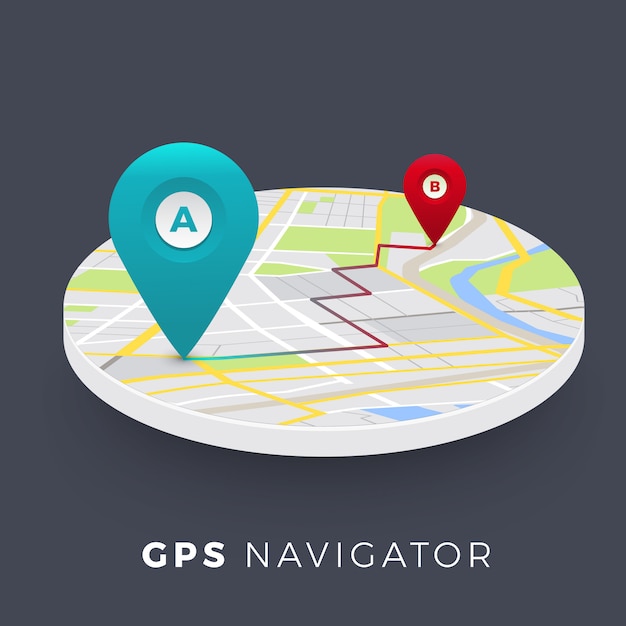 Concept de navigateur de localisation