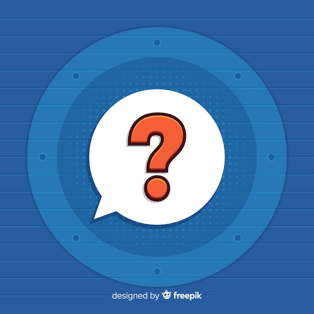 Concept de point d&#39;interrogation plat