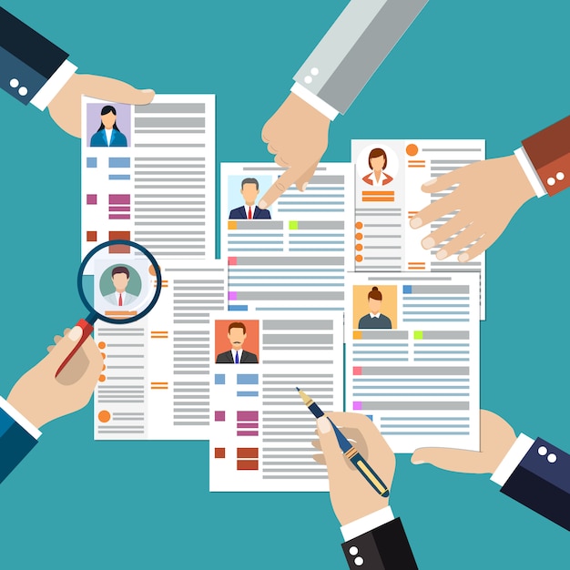 Concept de recherche de personnel professionnel,