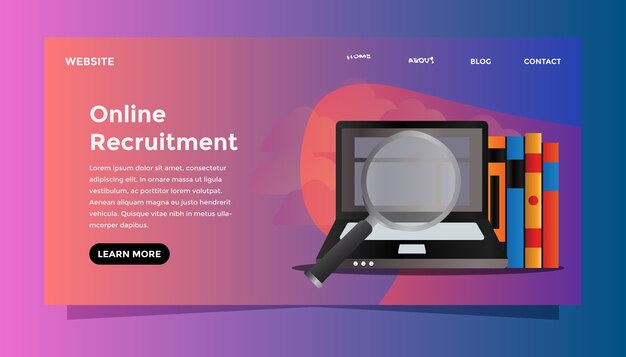 Concept De Recrutement En Ligne.
