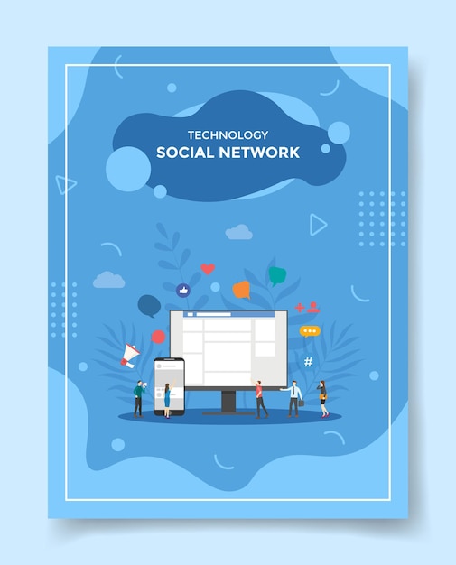 Concept de réseau social pour modèle