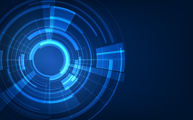 Concept de science-fiction abstrait technologie futuriste