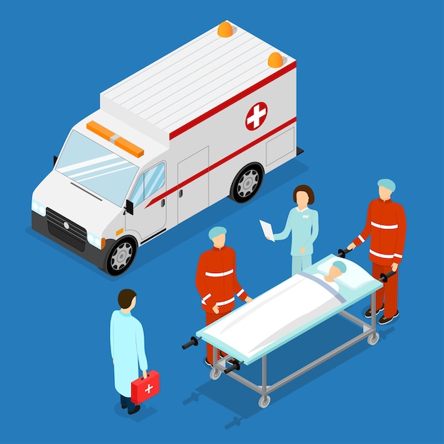 Concept de service d'ambulance