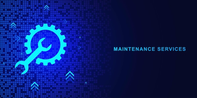 Concept de service d'entretien avec équipement et outils Soutien technique assistance client service client