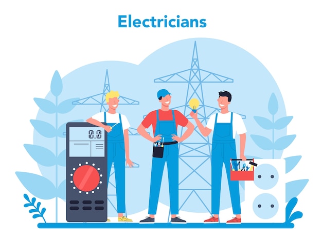 Concept De Service De Travaux D'électricité