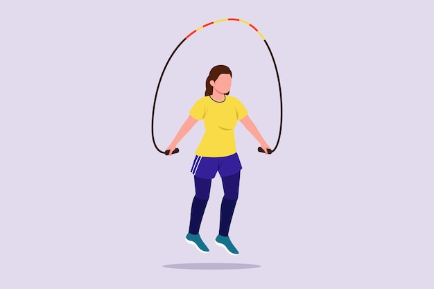 Concept sportif Illustration vectorielle plate colorée isolée.