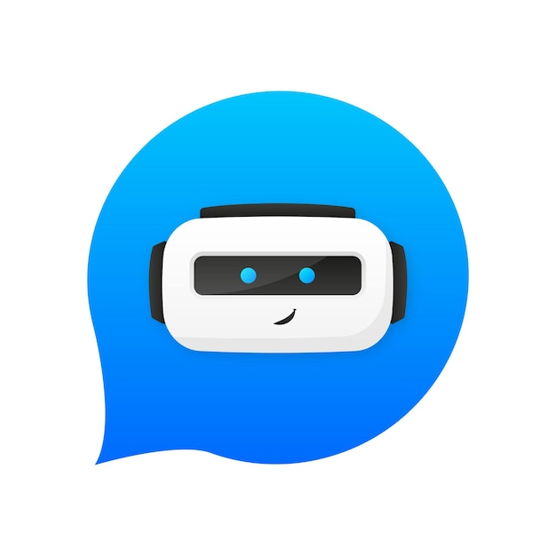 Concept de support chatbot Communication avec chatbot Messagerie en ligne avec des robots virtuels