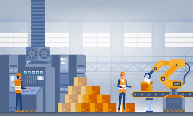 Concept d'usine intelligente. ç