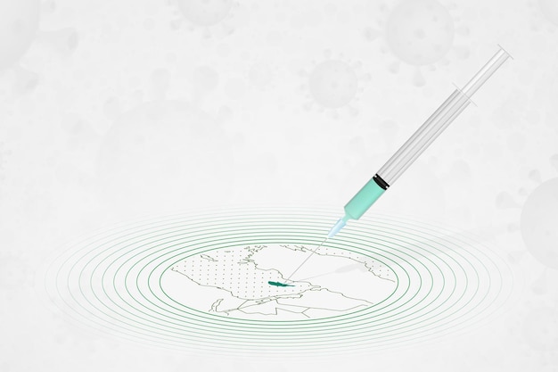 Concept De Vaccination à Chypre Injection De Vaccin Sur La Carte De Chypre