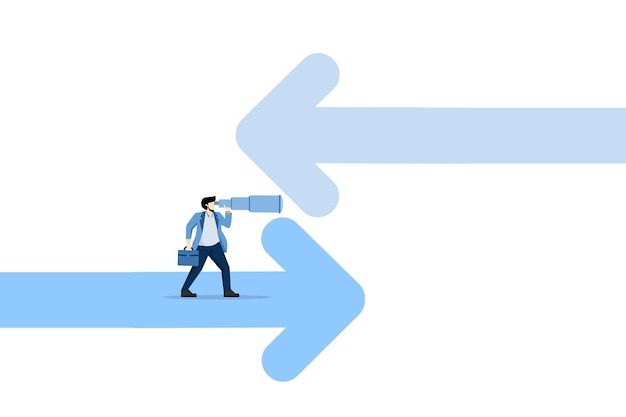 Le concept de vision est de voir la direction d'une entreprise prédire l'économie ou l'avenir