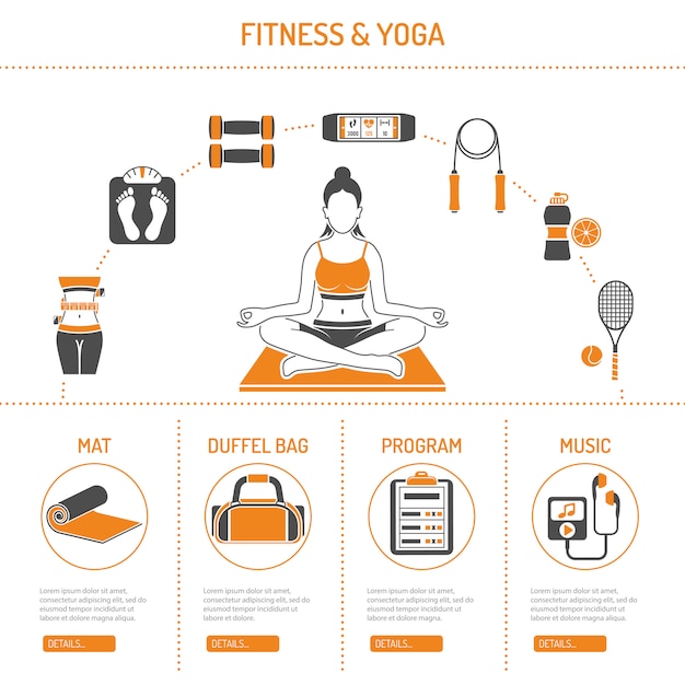 Concept De Yoga Et De Remise En Forme