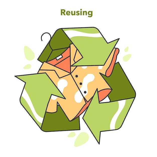 Concept zéro déchet recyclage ou réutilisation de vieux vêtements conseils écologiques pour réduire