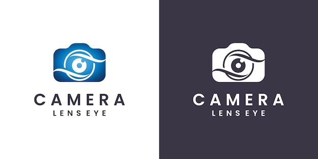 Vecteur conception abstraite du logo de la caméra