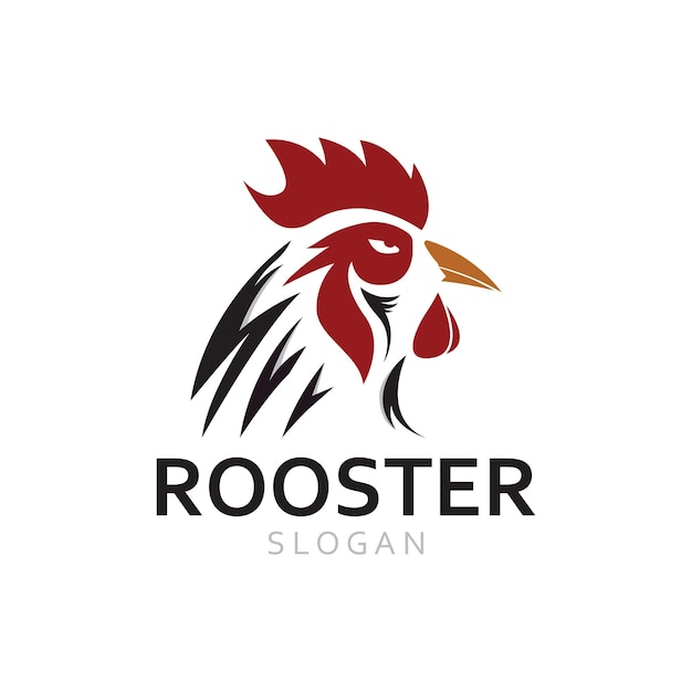 Conception abstraite du logo du coq vectoriel