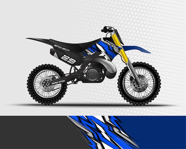 Vecteur conception abstraite de fond de sport pour le vélo de saleté de motocross de course de moto