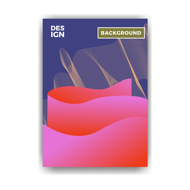 Conception abstraite géométrique d&#39;affiche
