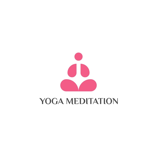 Conception Abstraite De Logo De Yoga De Méditation