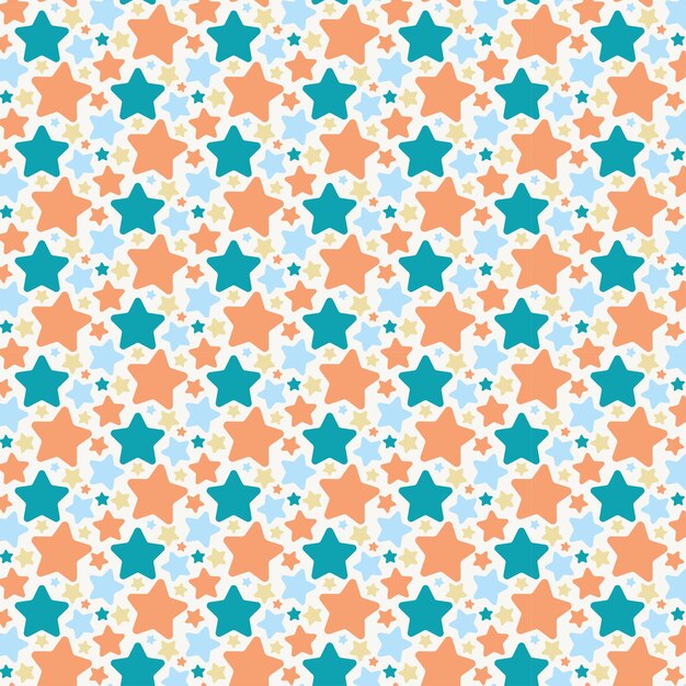Conception abstraite de motif d'étoile colorée