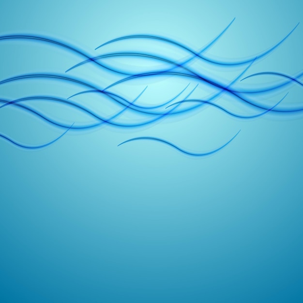Vecteur conception abstraite de motif ondulé bleu