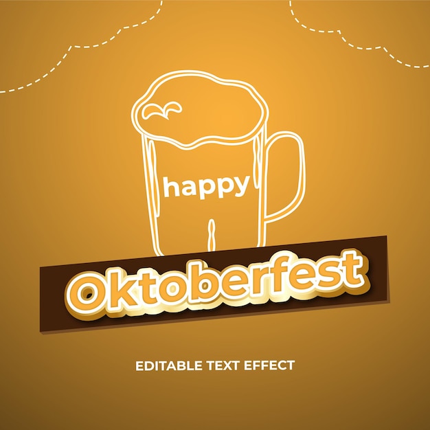 Conception d'affiche de célébration de l'Oktoberfest