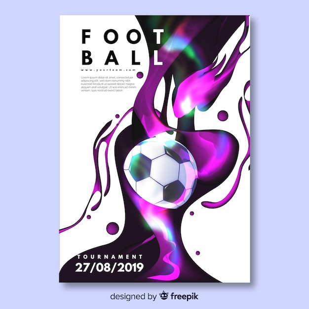 Conception D'affiche De Football Ou De Flyer