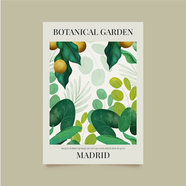 Conception D'affiche De Jardin Botanique