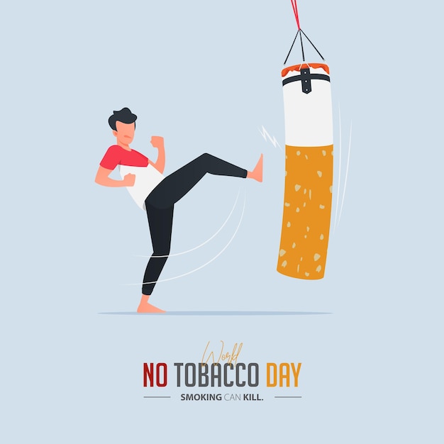 Conception de l'affiche de la Journée mondiale sans tabac du 31 mai