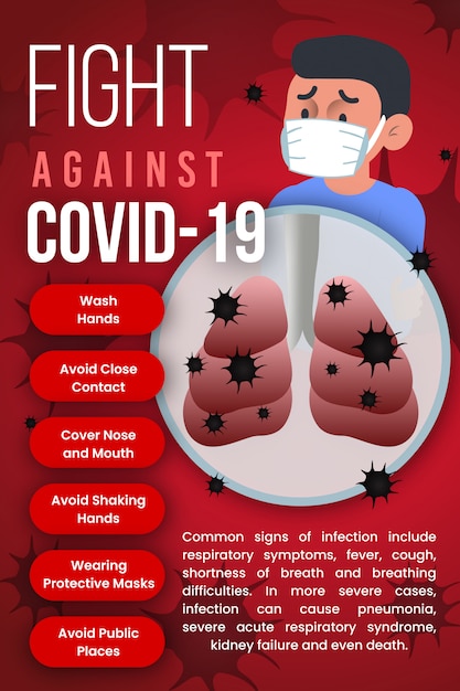 Conception D'affiche Pandémique Mondiale Du Virus Corona