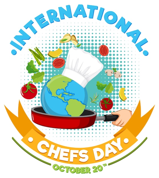 Conception D'affiche Pour La Journée Internationale Des Chefs