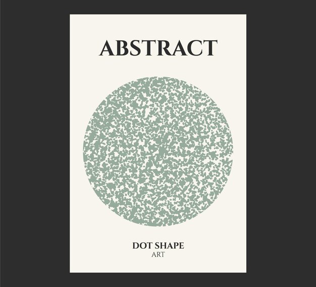 Vecteur conception d'affiche de société d'art de points abstraits