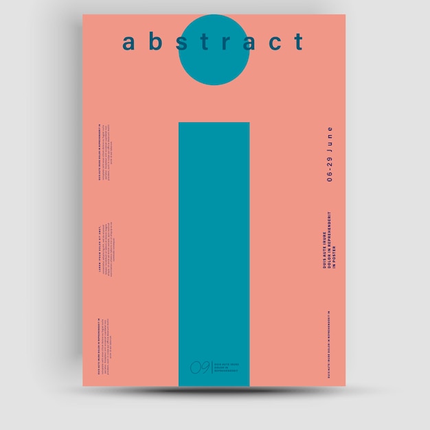 Conception d'affiches créatives à la mode. Lettre I. Alphabet. Affiche de modèle, bannière, maquette de magazine.
