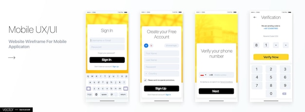 Conception de l'Application Mobile, UI UX.