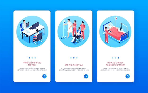Conception d'une application pour les travailleurs de la santé en vue isométrique