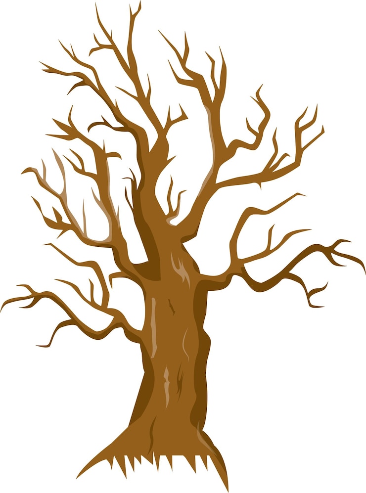 Vecteur conception d'arbre effrayant d'arbre helloween