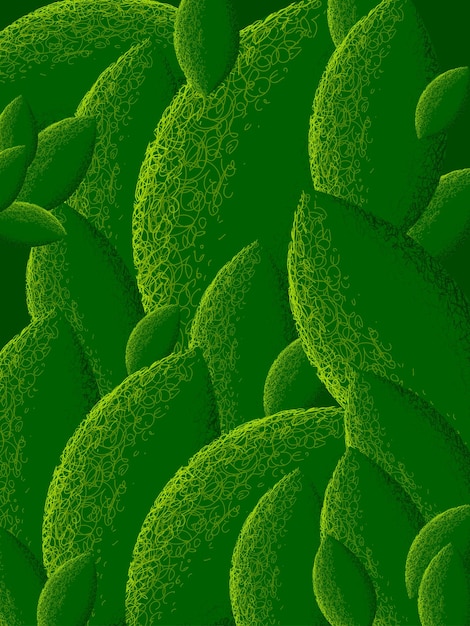 Conception d'arrière-plan abstraite de motifs de feuilles vertes Concept floral et naturel pour le tissu textile