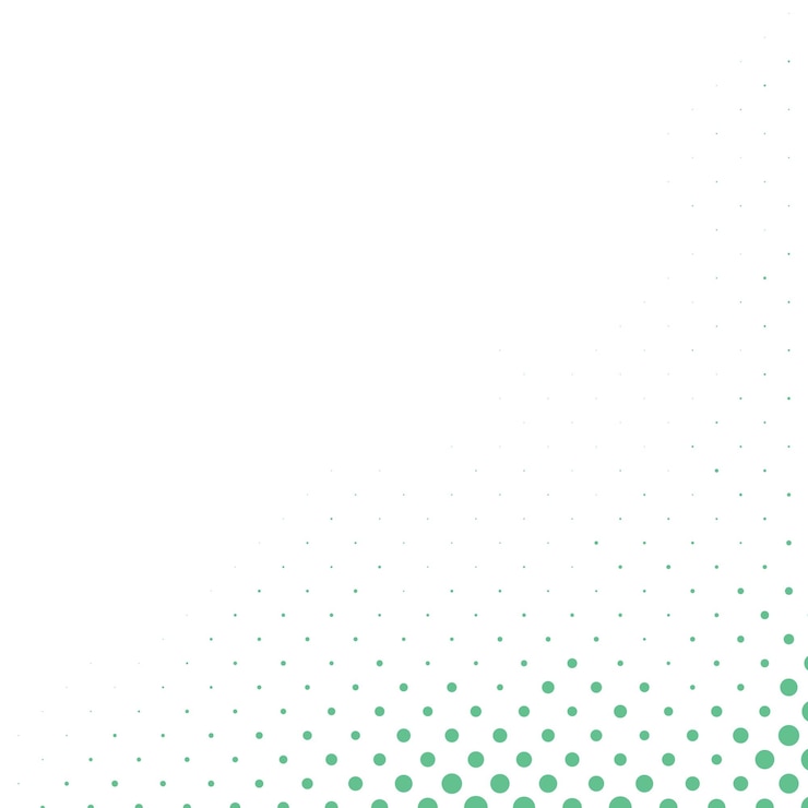 Vecteur conception d'arrière-plan blanc vectoriel vert simple à points lisses modernes