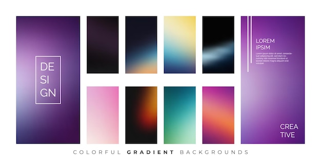 Conception d'arrière-plan coloré pour les applications mobiles