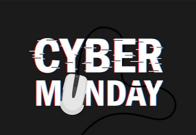 Vecteur la conception d'arrière-plan du cyber monday est une illustration vectorielle eps 10