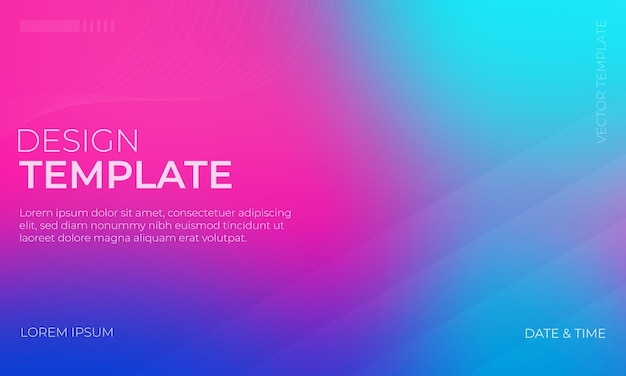 Conception d'arrière-plan dynamique à gradient cyan et magenta