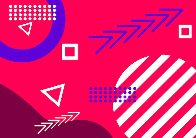 conception d'arrière-plan géométrique créative avec une illustration vectorielle de couleur moderne et brillante