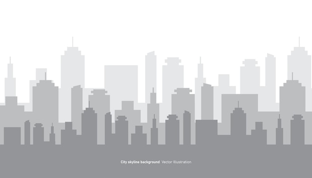 Conception d'arrière-plan de l'horizon de la ville Illustration vectorielle