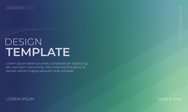 Conception d'arrière-plan moderne avec gradient vert et indigo