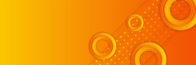 Conception d'arrière-plan orange minimal moderne Illustration vectorielle de bannière orange abstraite Conception graphique abstraite vectorielle orange jaune Modèle d'arrière-plan de bannier