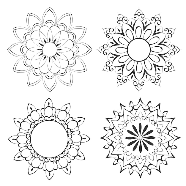 Conception d'art de mandala en cercle