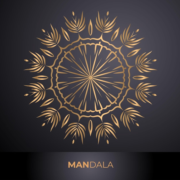 Vecteur conception d'art de mandala