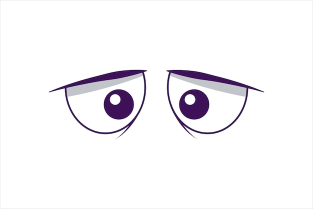 Conception d'un autocollant à yeux plats à bandes dessinées