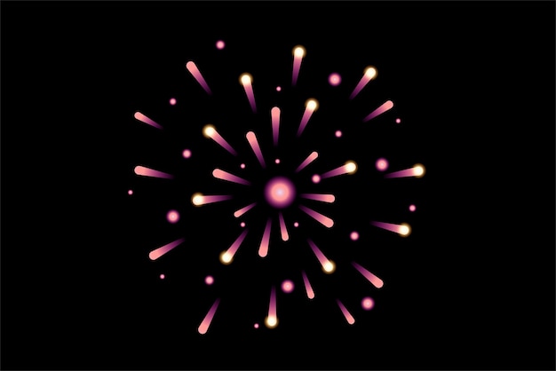 Conception d'autocollants de feu d'artifice pour le Nouvel An