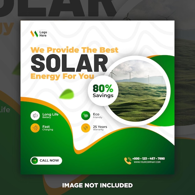 Conception d'une bannière à énergie solaire