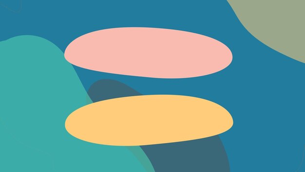 conception de bannière ronde abstraite moderne colorée minimal géométrique artistique abstraite colorée moderne
